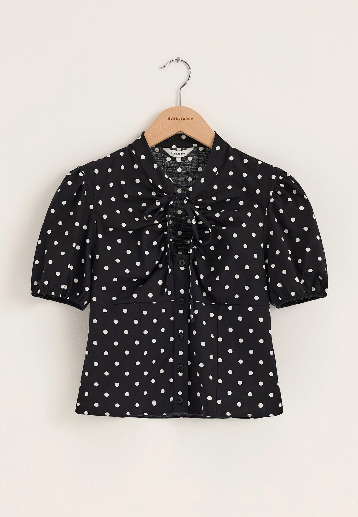 Ruched Keyhole Shirt