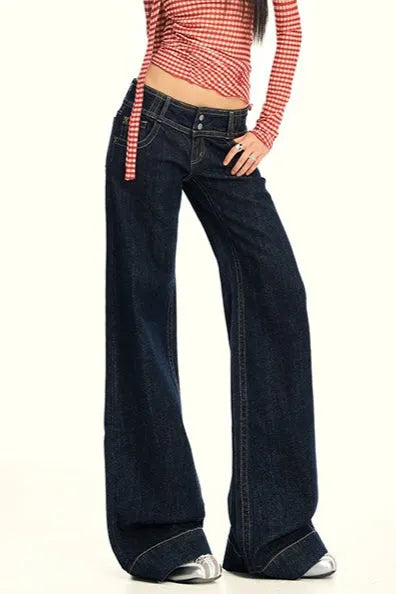 High Waist Slim Flare Jeans