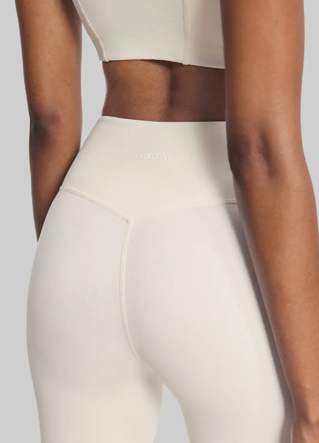 High-Waisted Mesh-Panel Leggings for High-Impact Workouts