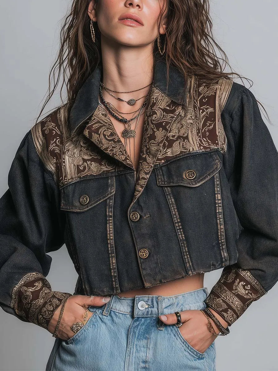 Jacket with denim – Premium Look