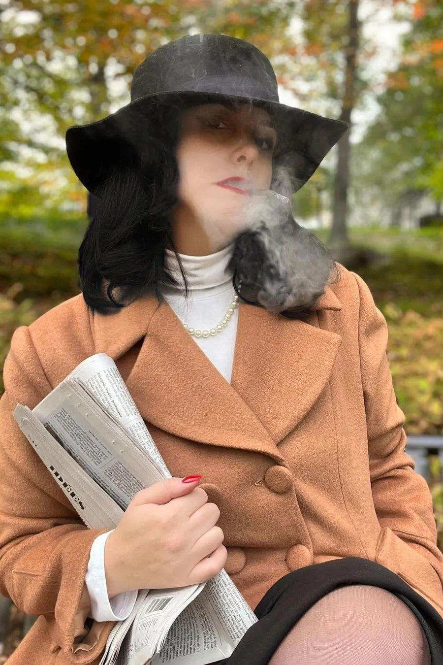 Camel Wool Blend Long Coat - Double Breasted Mid-Calf Fit 3968