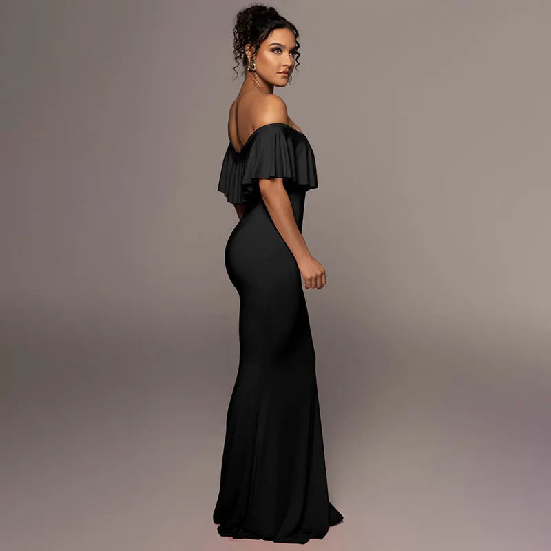 Best Dressed Strapless Gown - Black