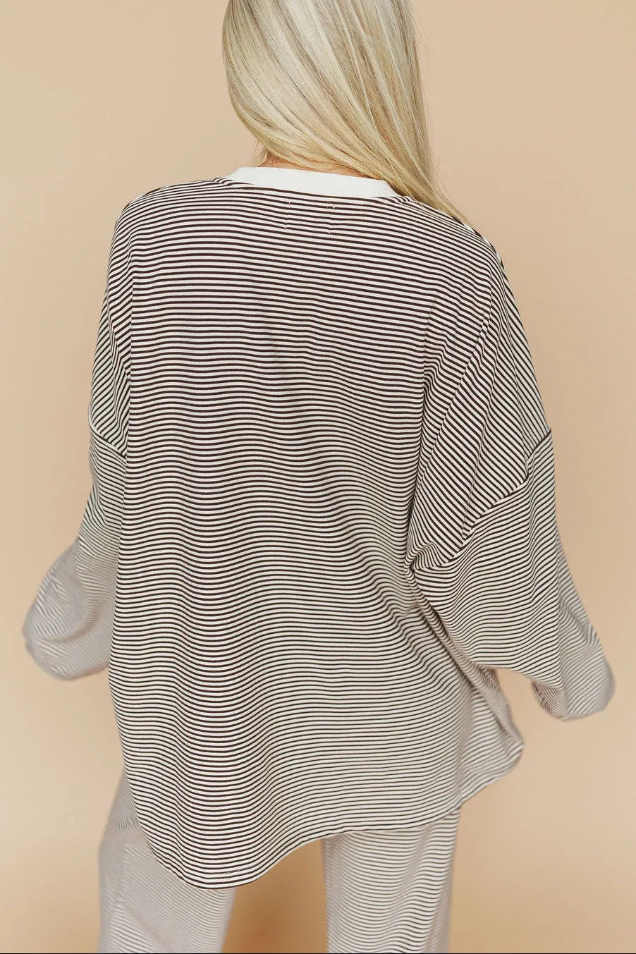 FINAL SALE - Porter Fleece Stripe Top