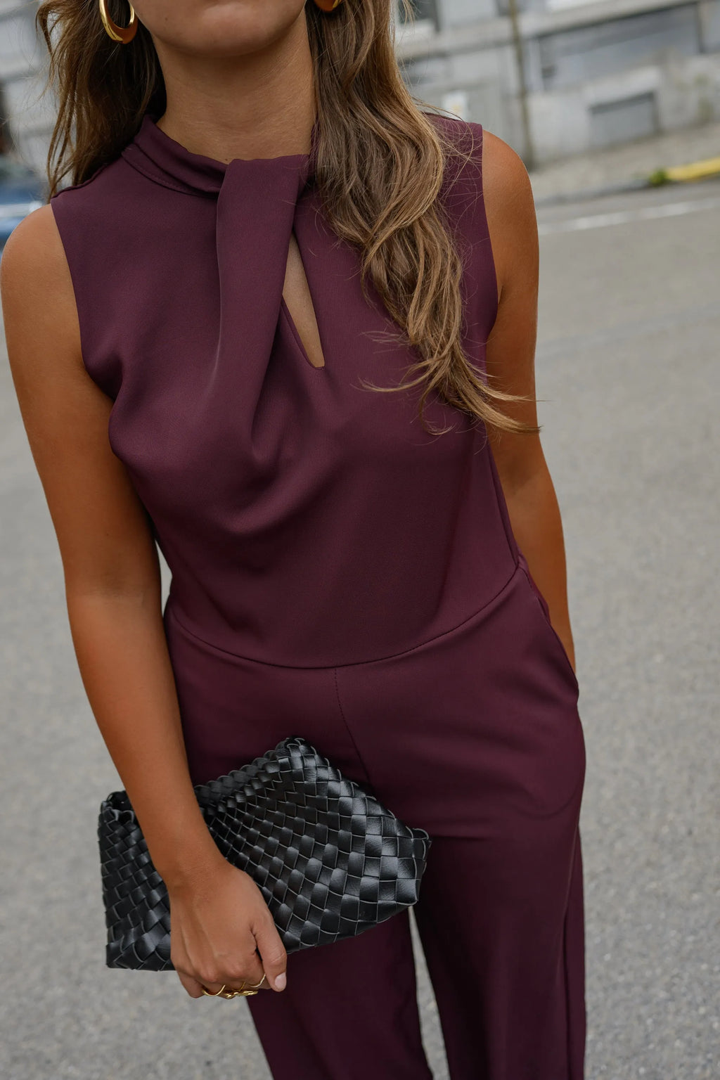 Burgundy Jess Jumpsuit