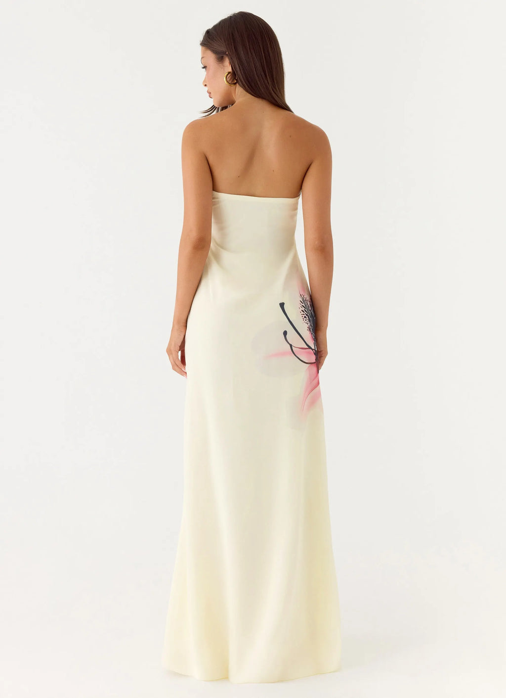 Larietta Strapless Maxi Dress White