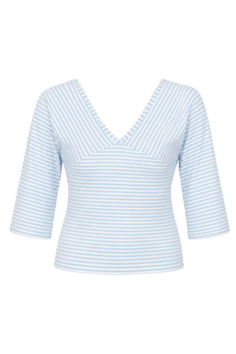 Flo top striped blue