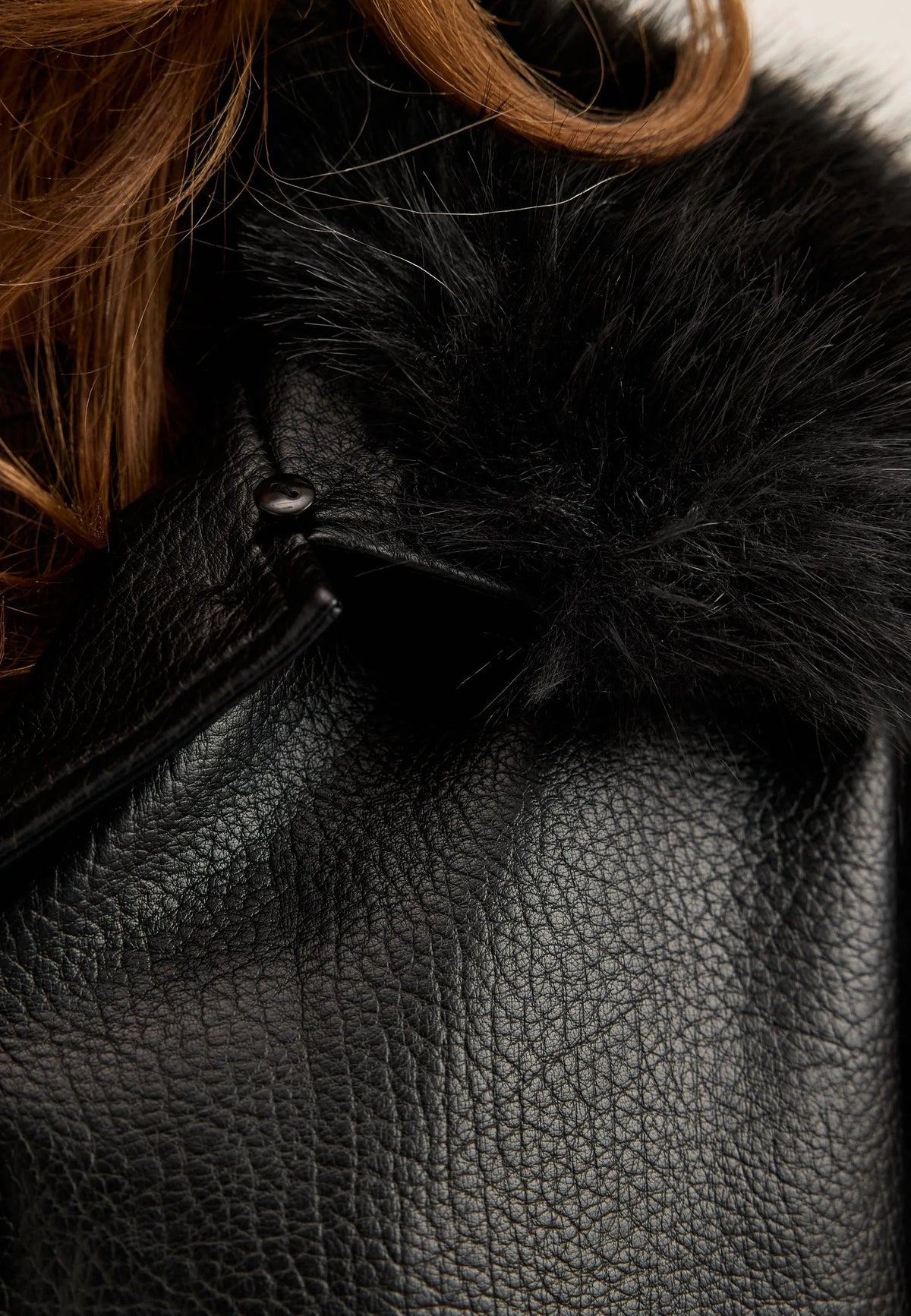 Fur Collar PU Jacket
