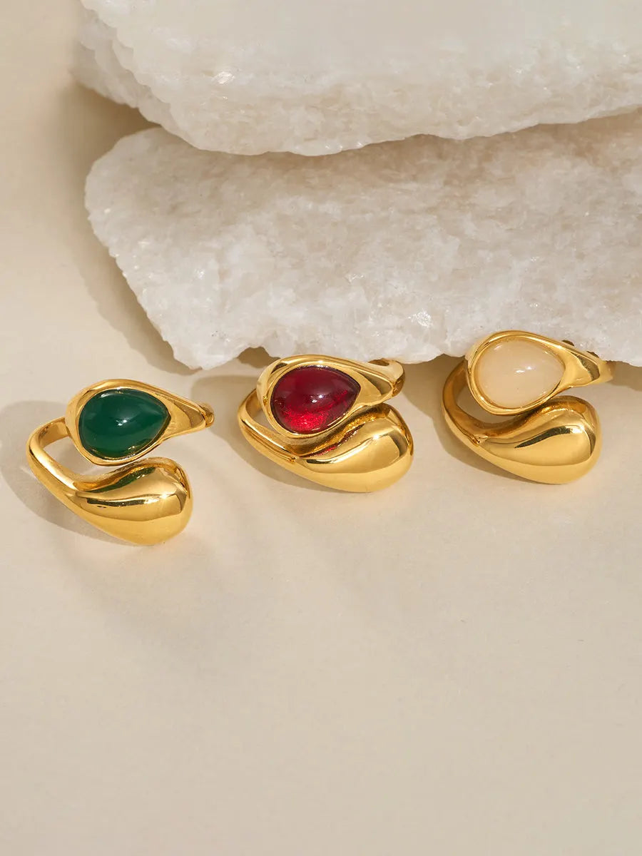 Stylish Irregular Teardrop Ring