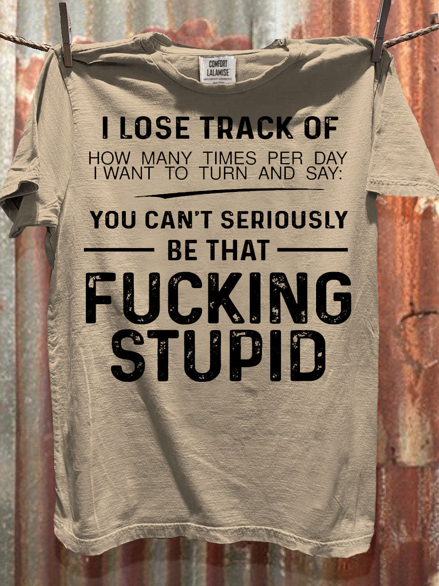 Funny Offensive Art Print Casual Cotton Short Sleeve T-shirt