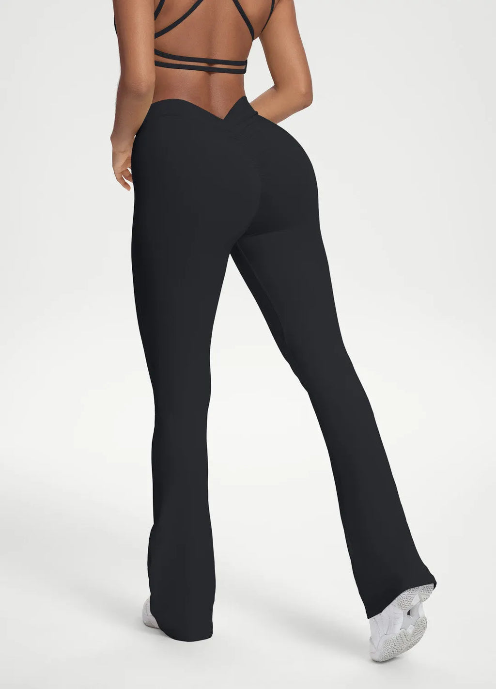 Scrunch-Back Flare Leggings