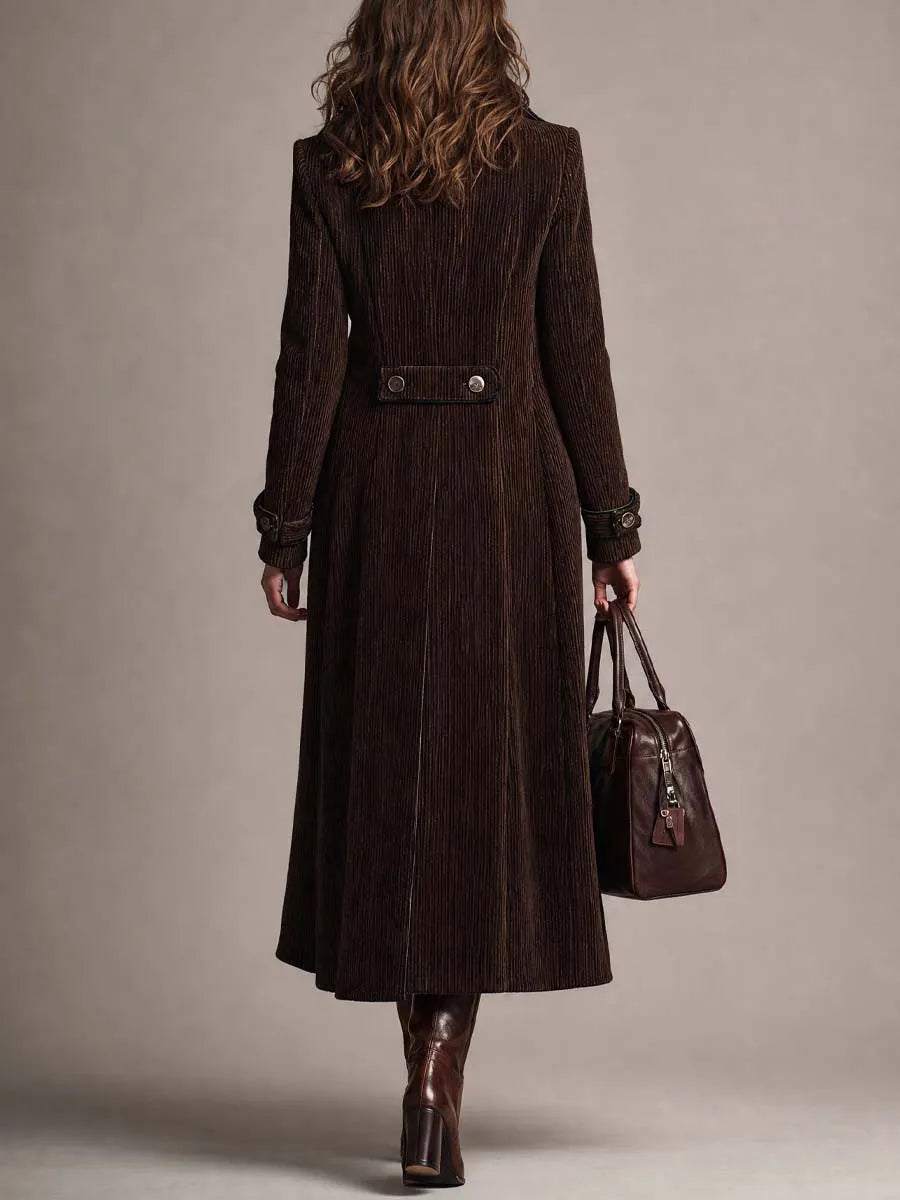 Metallic-blend Chenille Ribbed Coat