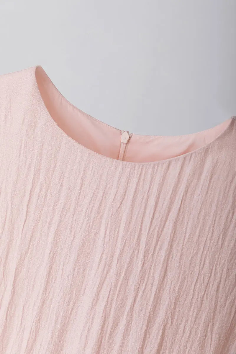 Cotton Tiered Long Sleeve Maxi Dress