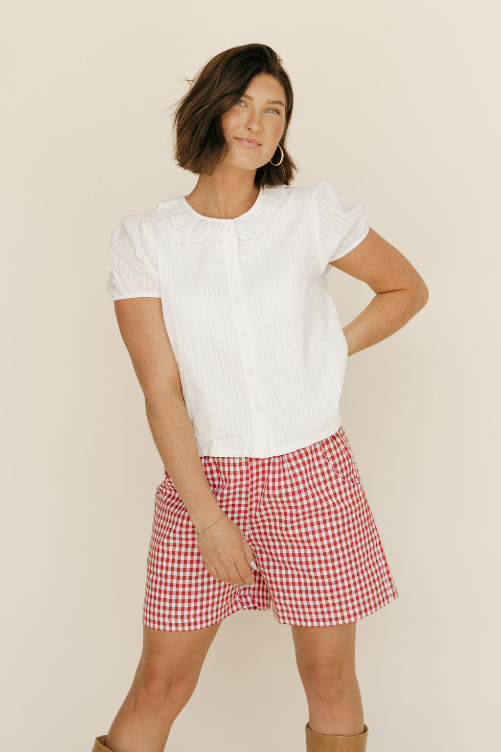 Darlene Top-White