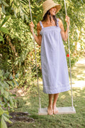 Felicity Dress - Blue Seersucker