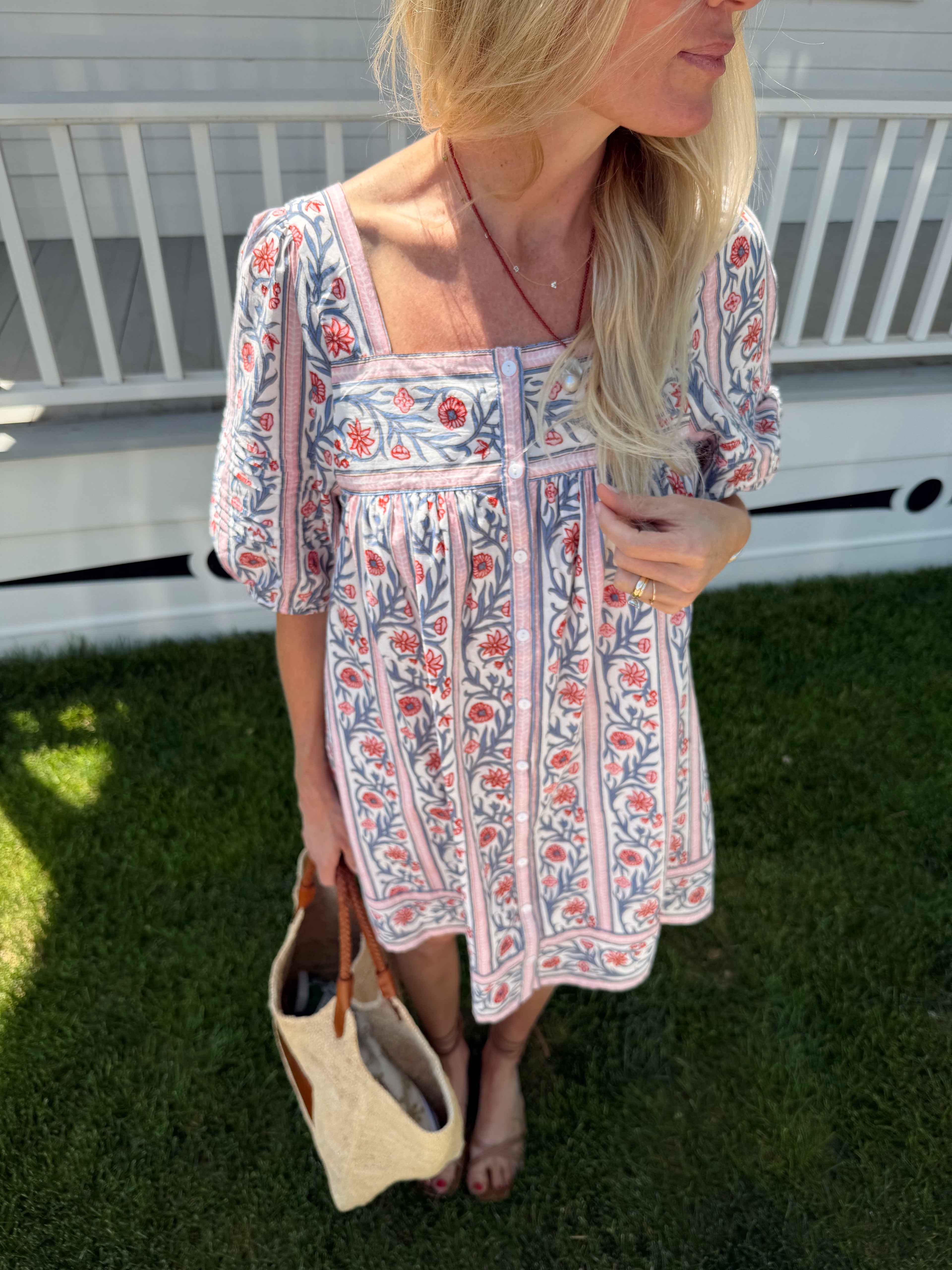 Liza Dress - Vine Floral