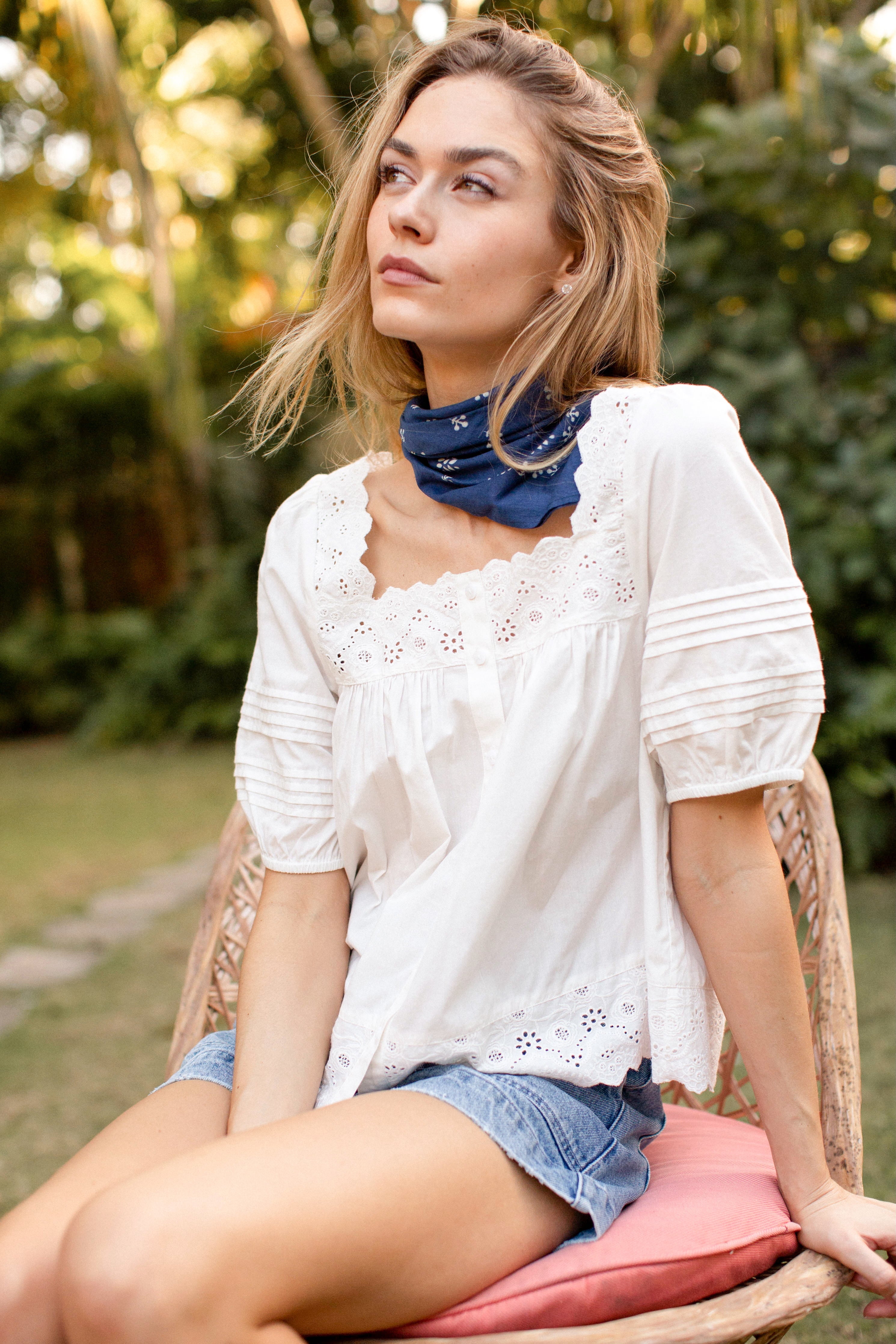 Liza Top - Shell Schiffli