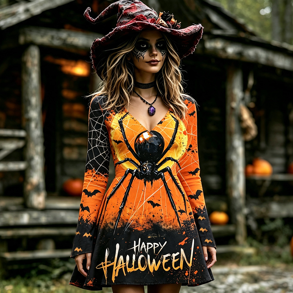 Chic Midi Dress – Boo-tiful Halloween