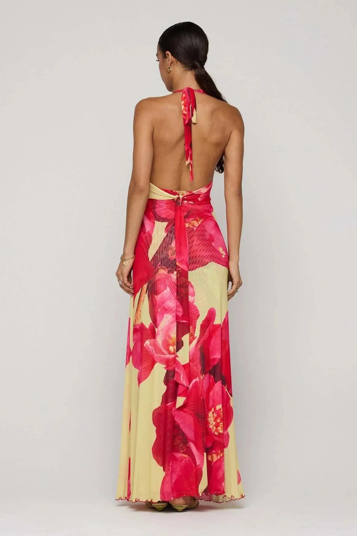 Camoni Polka Dot Diary Maxi Dress