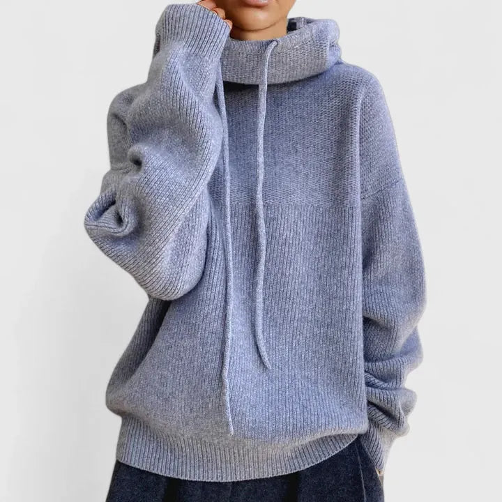HALLIE – RELAXED COZY HOODED SWEATER