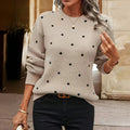 HAZEL – COZY POLKA KNIT SWEATER