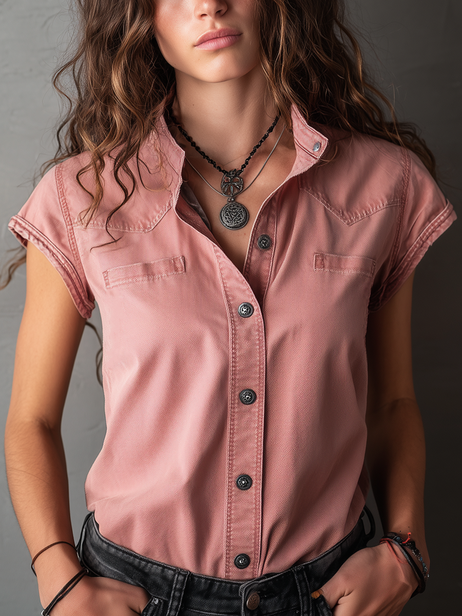 Vintage Blouse in denim, Smart Price