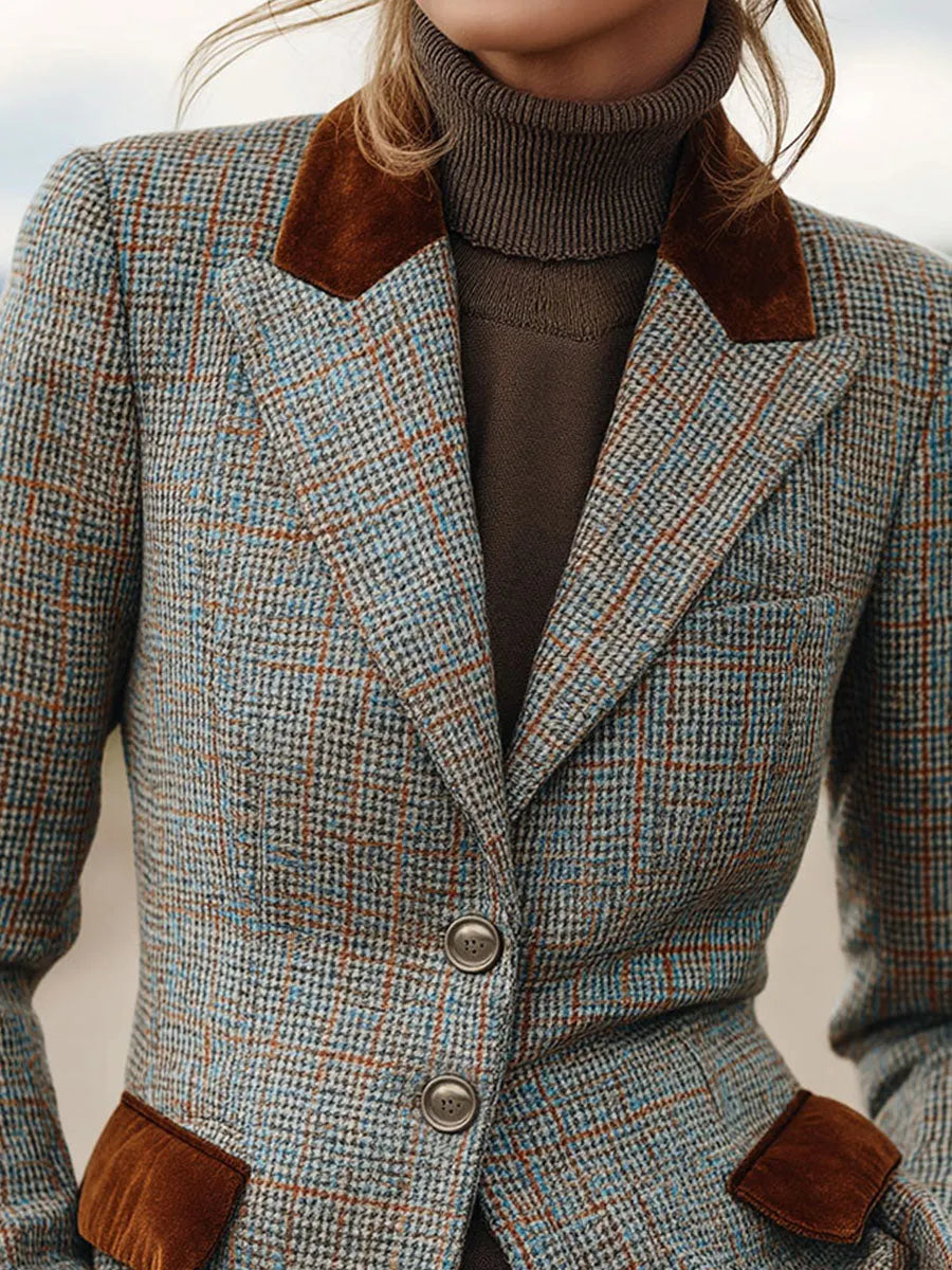 Blazer with velvet – Premium Look