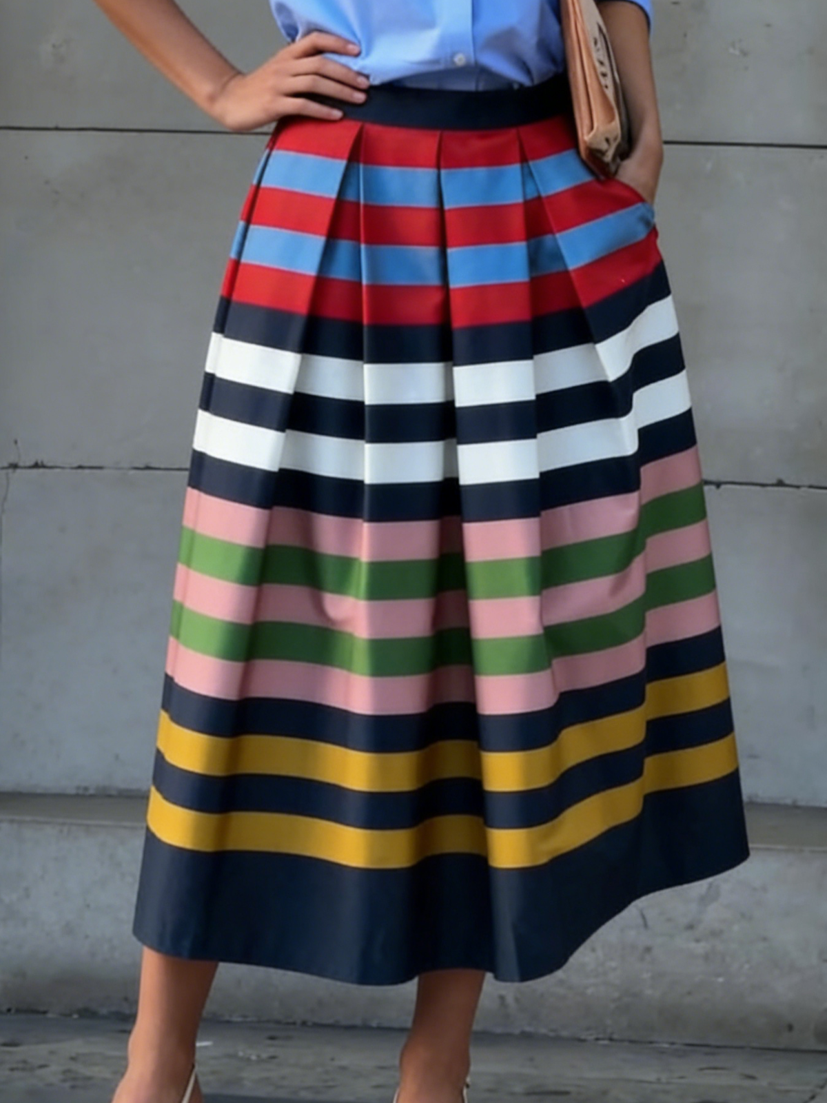Chic Skirt in pleated, Smart Price
