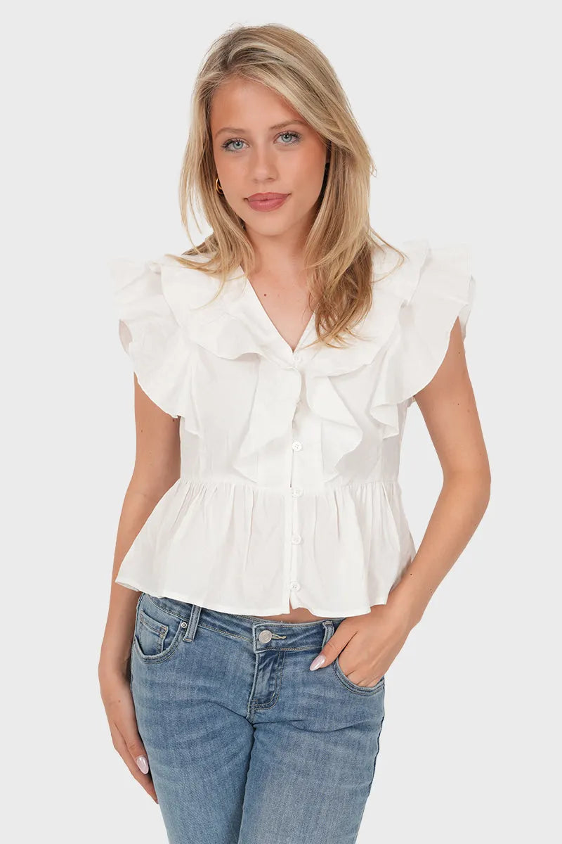 Joa White Blouse