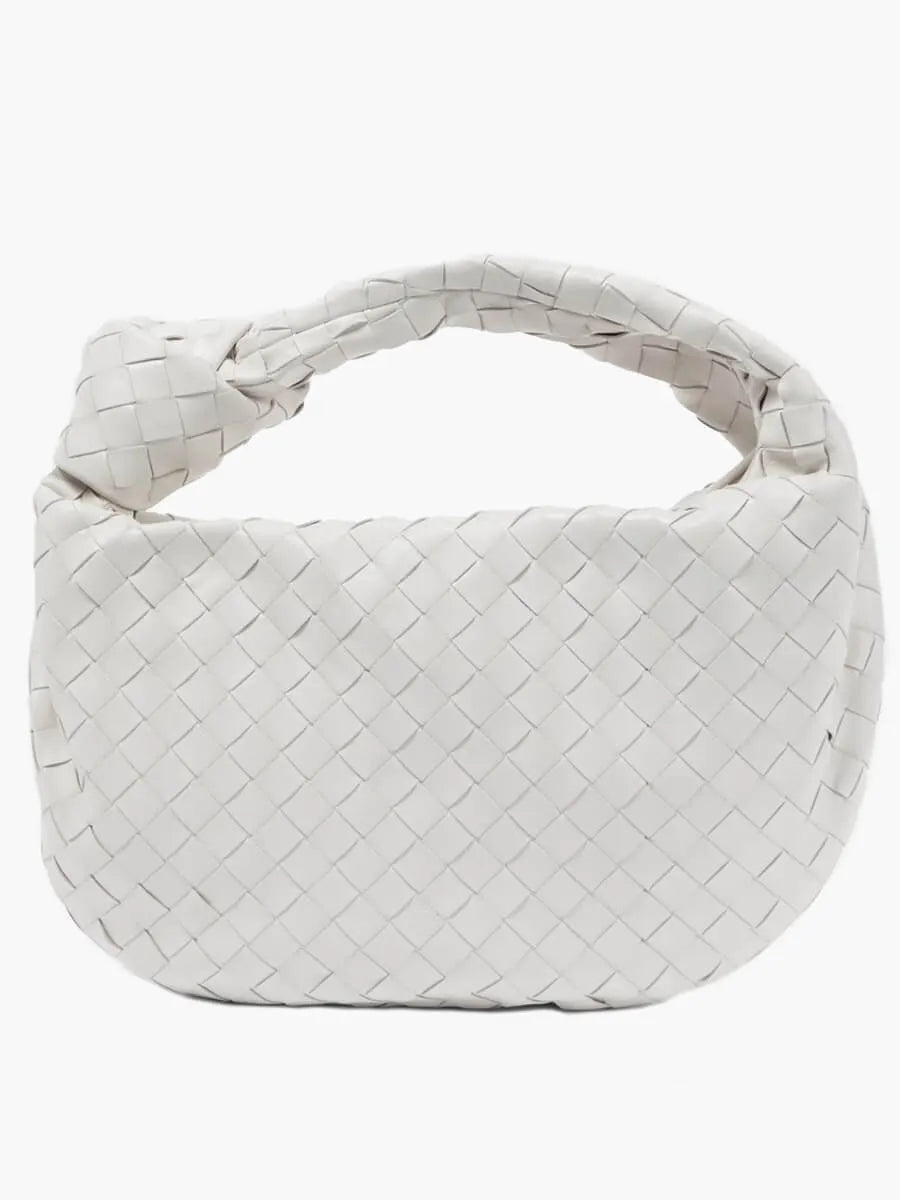 Medium Woven Faux Suede Bag