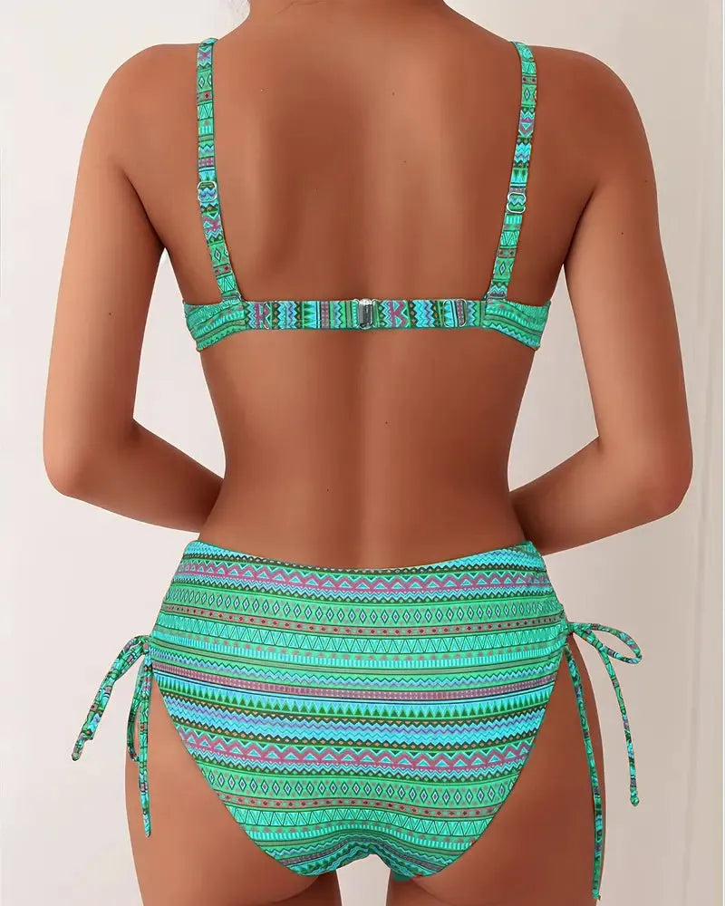 Rose - High Waist Bikini Set