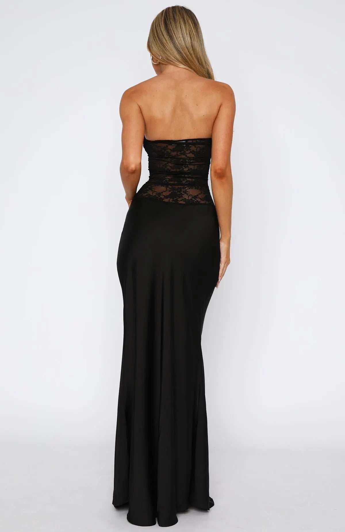 Noir Lace Maxi Dress