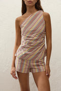 Aurora Top Agua Stripe Mustard
