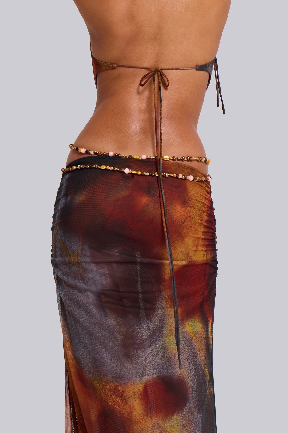 Vida Backless Maxi Dress Whiskey