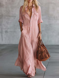 Dress with linen – Premium Look