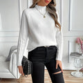 LILLIAN – RIBBED TURTLENECK KNIT SWEATER