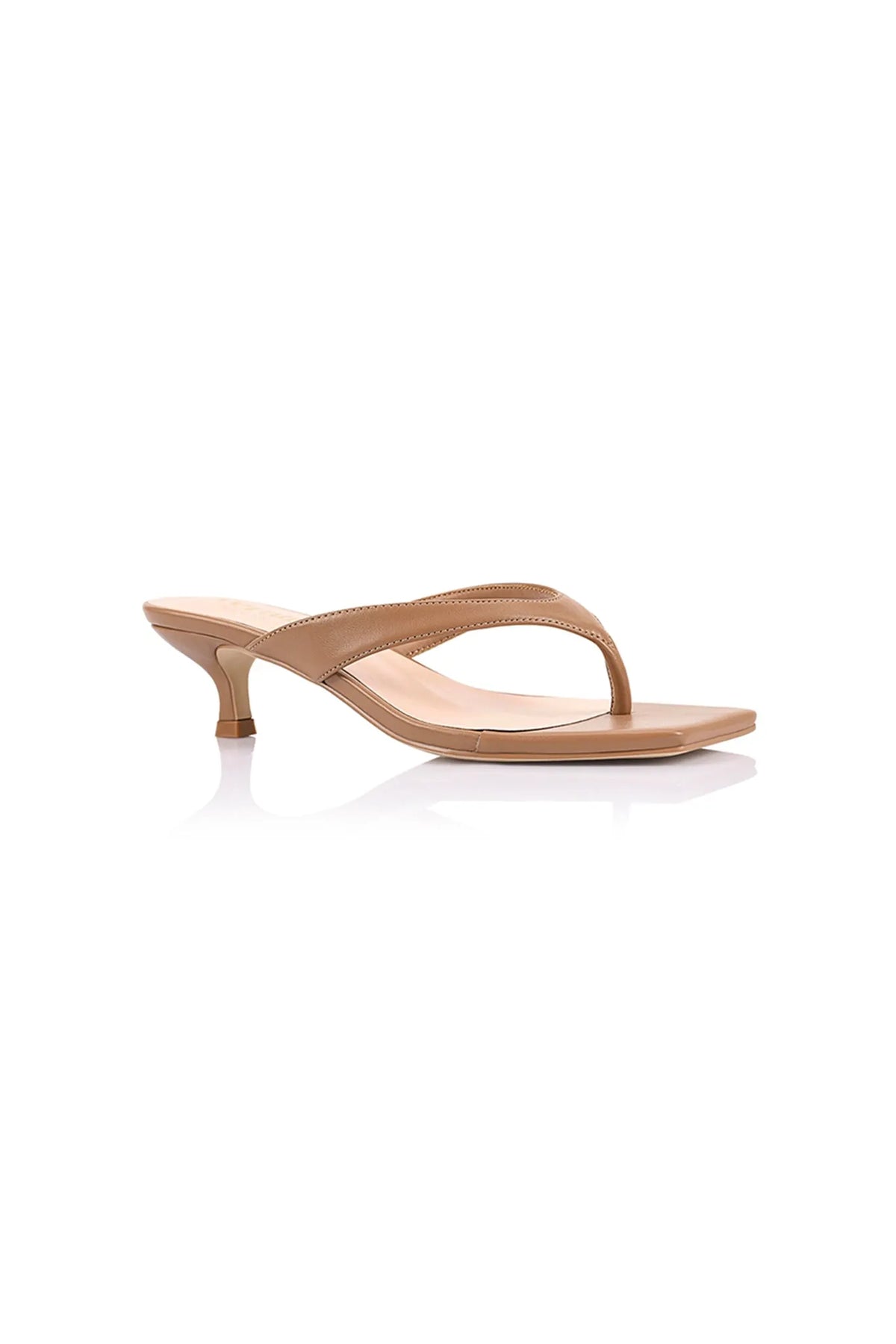 Martha Kitten Heel Camel