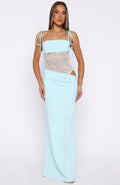 Azure Lace Maxi Dress