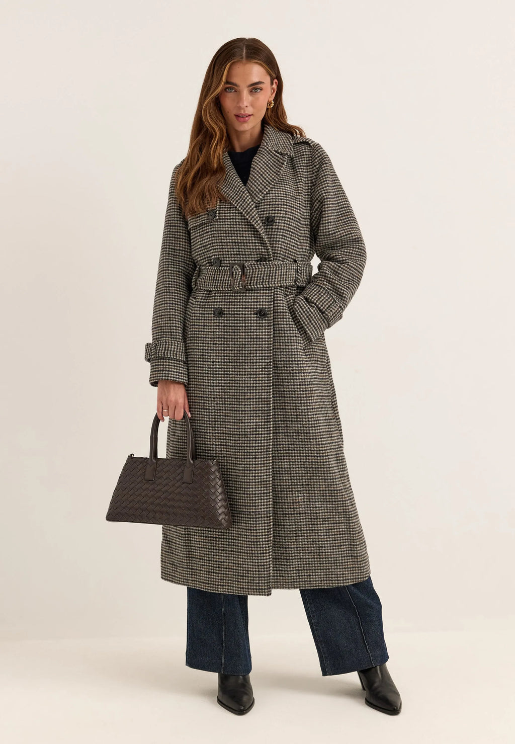 Wool Blend Trench Coat
