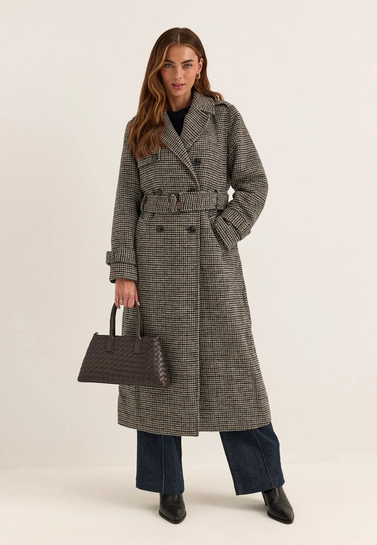Wool Blend Trench Coat