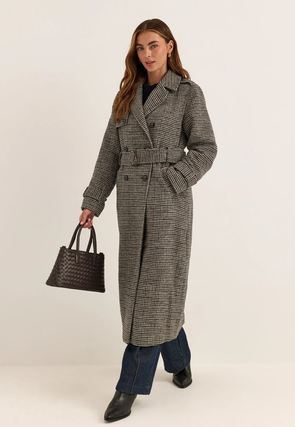 Wool Blend Trench Coat