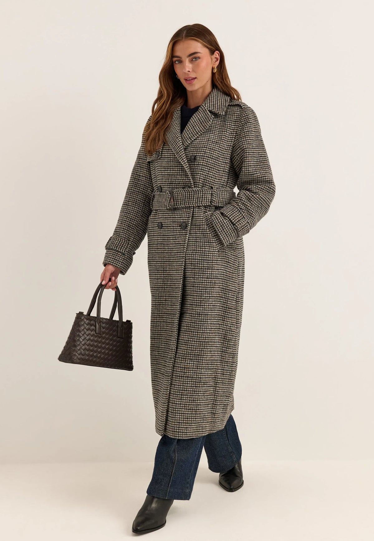 Wool Blend Trench Coat