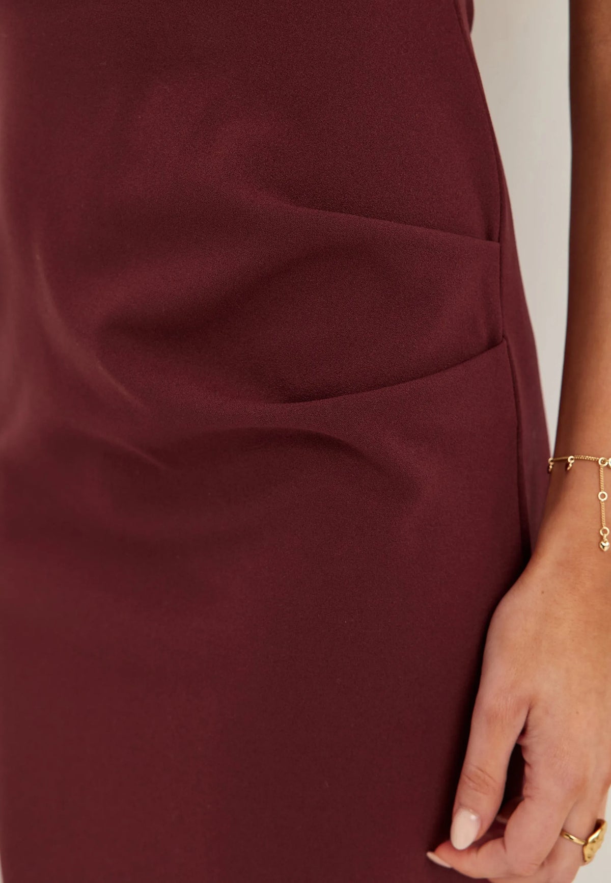 Asymmetric Draped Maxi Dress
