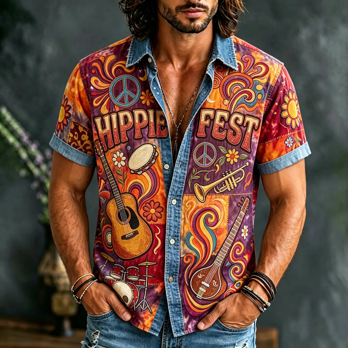 Retro Shirt in linen, Unbeatable Price