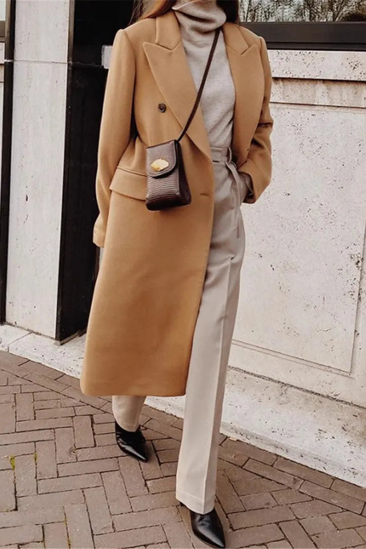 Double Breasted Slim Coat