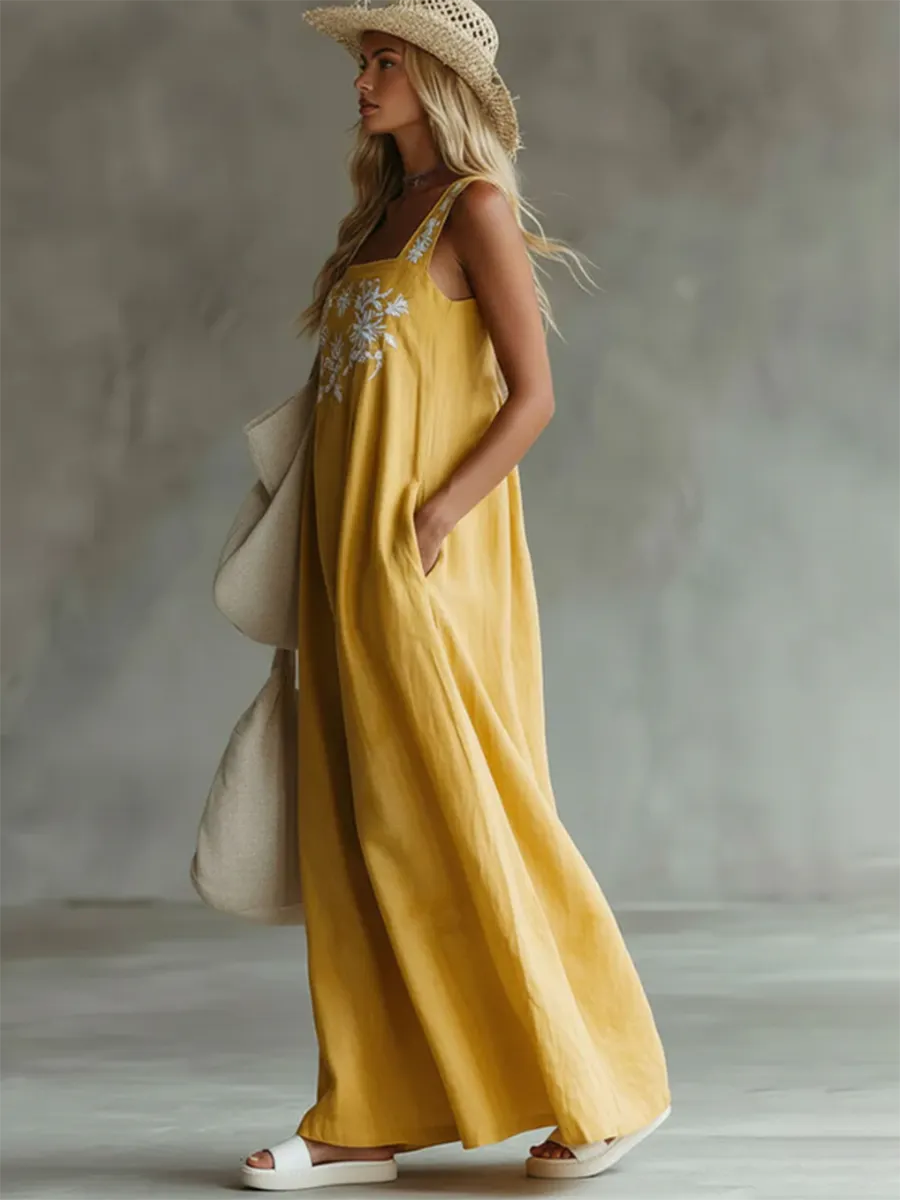 Dress with linen – Premium Look