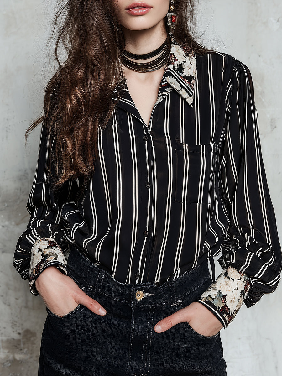 Retro Blouse in soft, Affordable Luxury