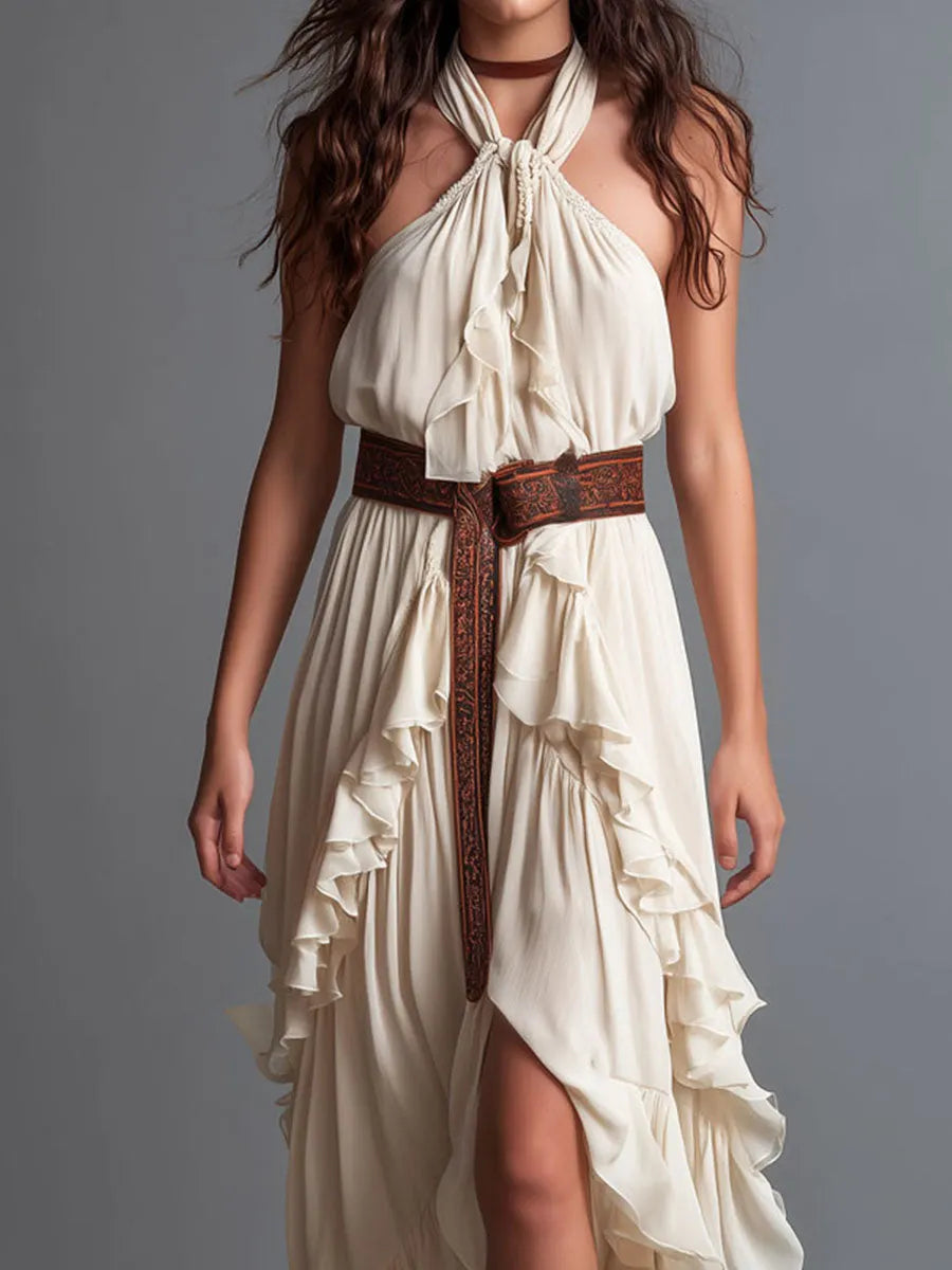 Maxi Dress with chiffon – Designer Aesthetic