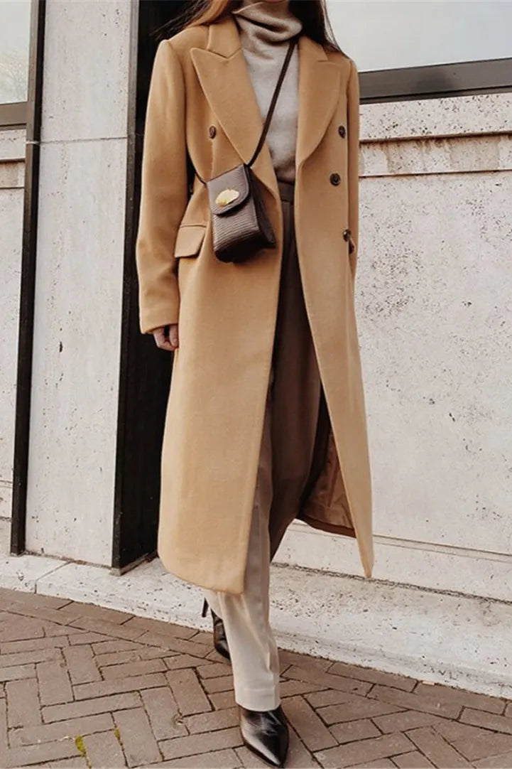 Double Breasted Slim Coat