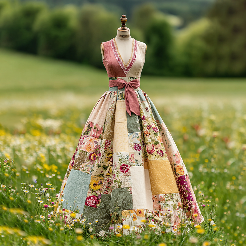 Vintage Maxi Dress in premium, Premium Look