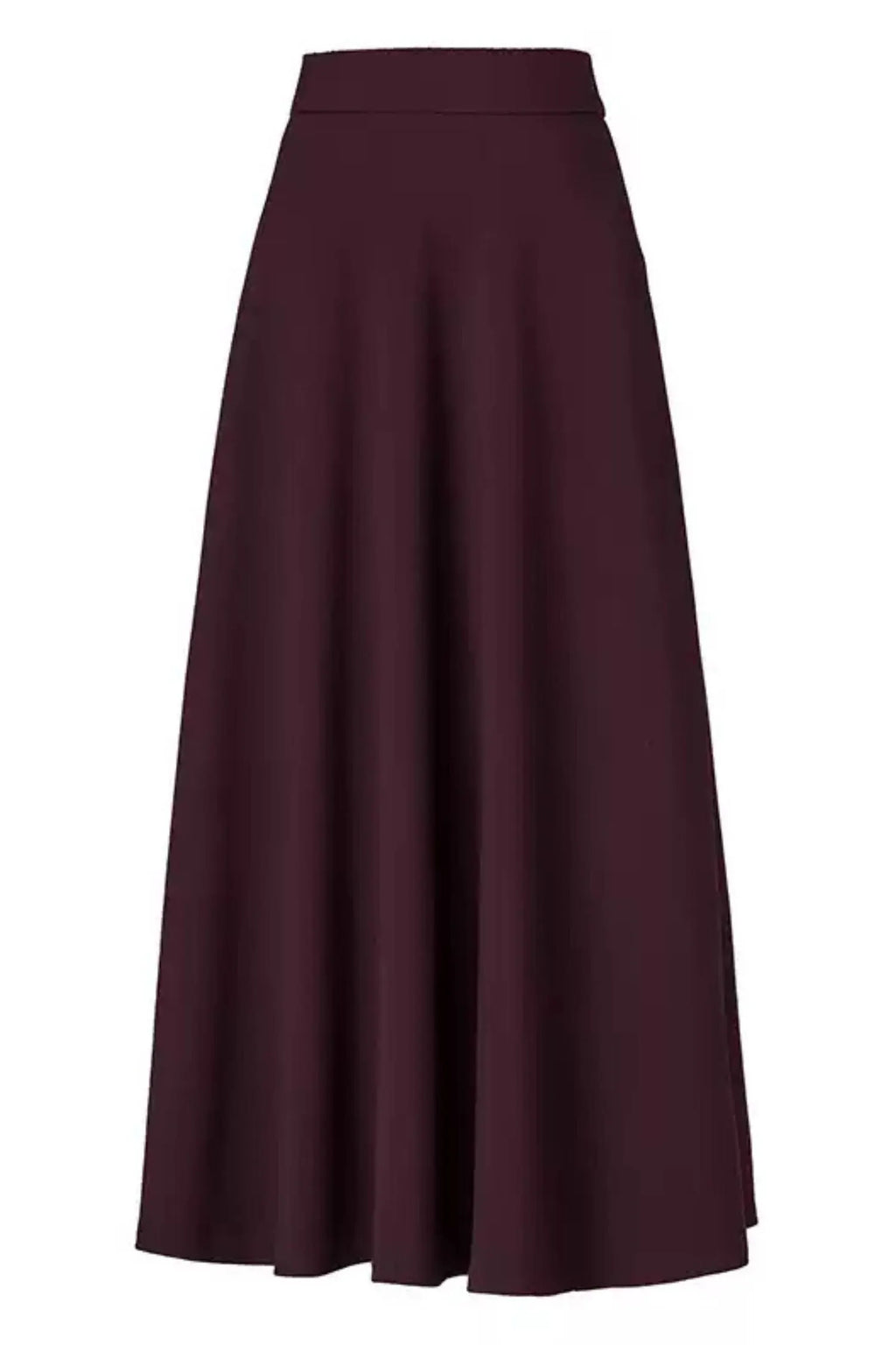 High waist long autumn skirt women 6197